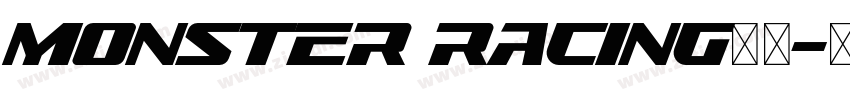 monster racing字体字体转换
